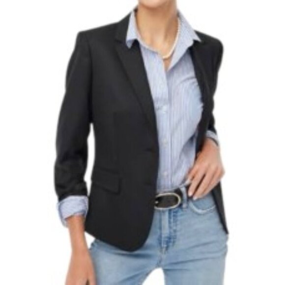 J. Crew Navy Schoolboy Blazer 0 - Picture 1 of 4
